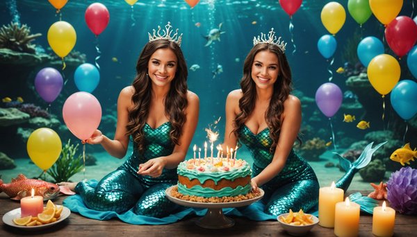Célébrez un anniversaire magique avec le thème sirène !